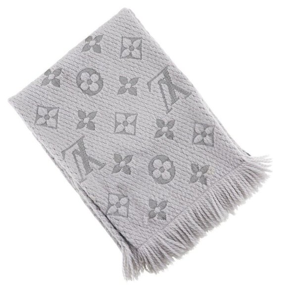 LOUIS VUITTON Escharp logomania muffler Scarf wool unisex - Picture 1 of 9